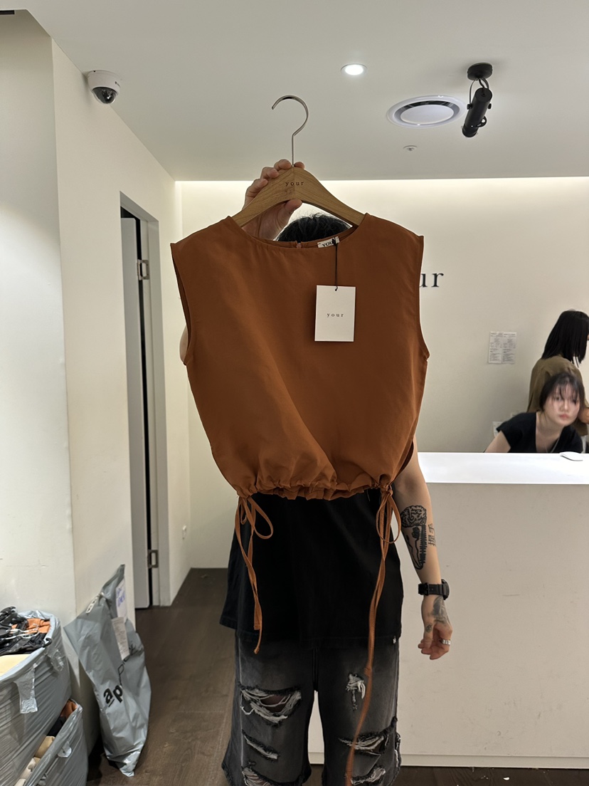 YOUR-P韓國直郵東大門實拍女裝新品24春夏熱賣真品吊帶背心YOUR-P吊帶/背心圖色3