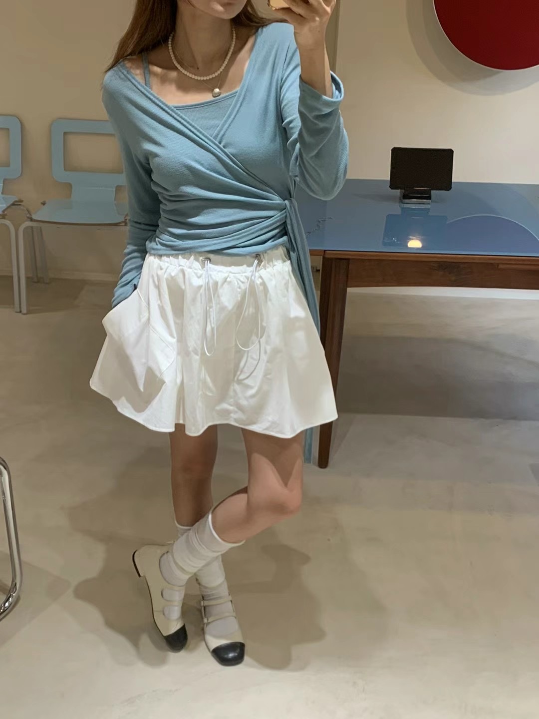 ONDA韓國直郵女裝新款24春夏人氣休閑真品職業時尚熱賣裙褲ONDA裙褲圖色1