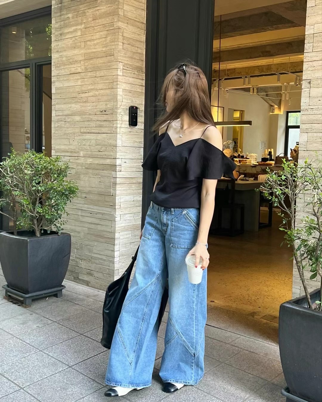ONDA韓國直郵東大門實拍女裝新品時尚人氣24春夏襯衫蕾絲衫ONDA襯衫/蕾絲衫