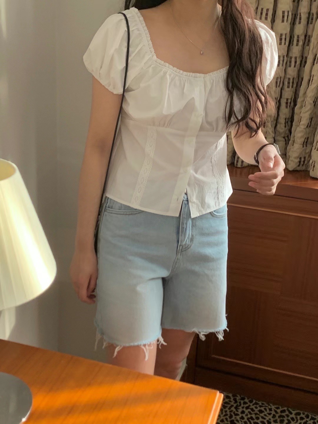 UN.TOY-언토이-T韓國直郵東大門實拍女裝新品24春夏襯衫蕾絲衫UN.TOY襯衫/蕾絲衫