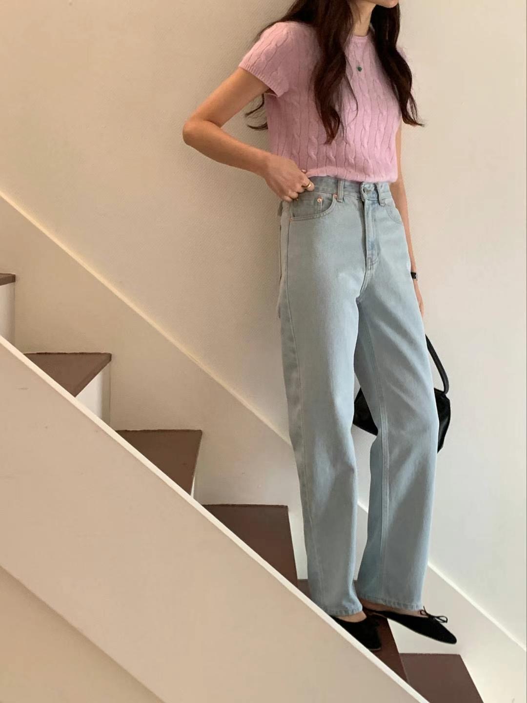 COREBLUE直郵韓國代購女裝新款推薦24春夏人氣時尚牛仔褲like core/COREBLUE牛仔褲