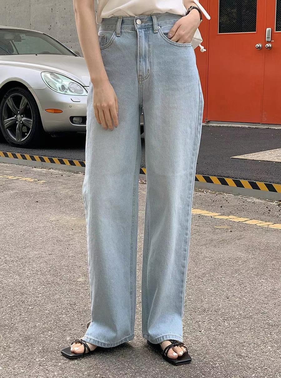 COREBLUE韓國直郵東大門代購女裝新款休閑推薦24春夏牛仔褲like core/COREBLUE牛仔褲