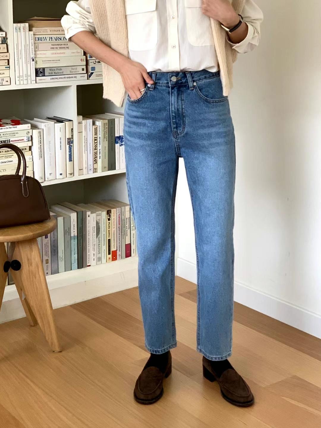 COREBLUE直郵韓國代購女裝新品休閑24春夏熱賣人氣牛仔褲like core/COREBLUE牛仔褲