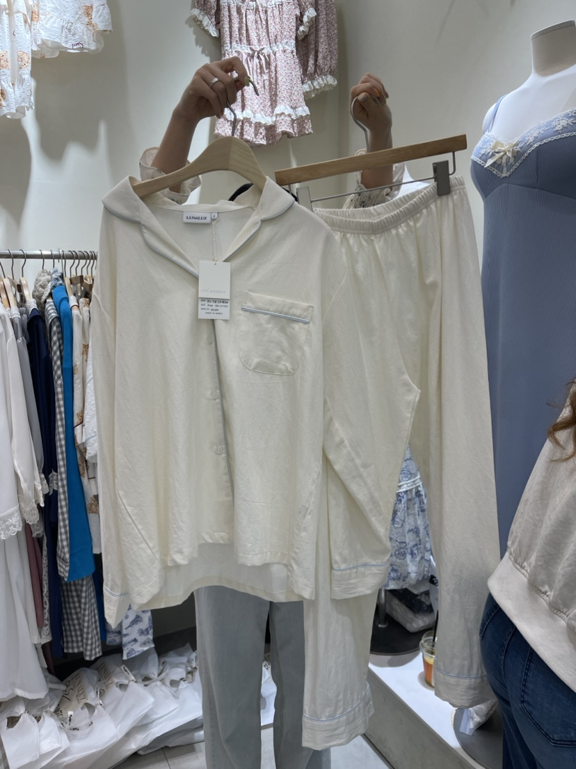 LUNALUZ韓國直郵東大門代購女裝新款熱賣24春夏休閑時尚睡衣LUNALUZ睡衣