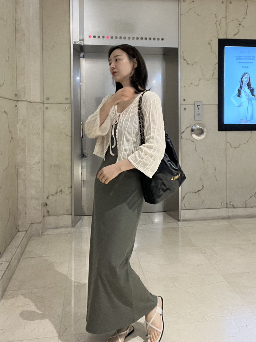 VERNI韓國直郵東大門代購女裝新品時尚24春夏熱賣職業針織衫VERNI針織衫