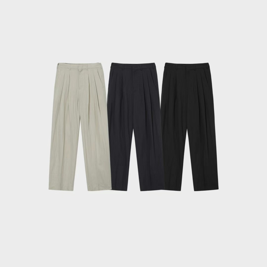 LEVARN韓國直郵東大門實拍女裝新款真品職業休閑24春夏休閑褲LEVARN-男裝休閑褲