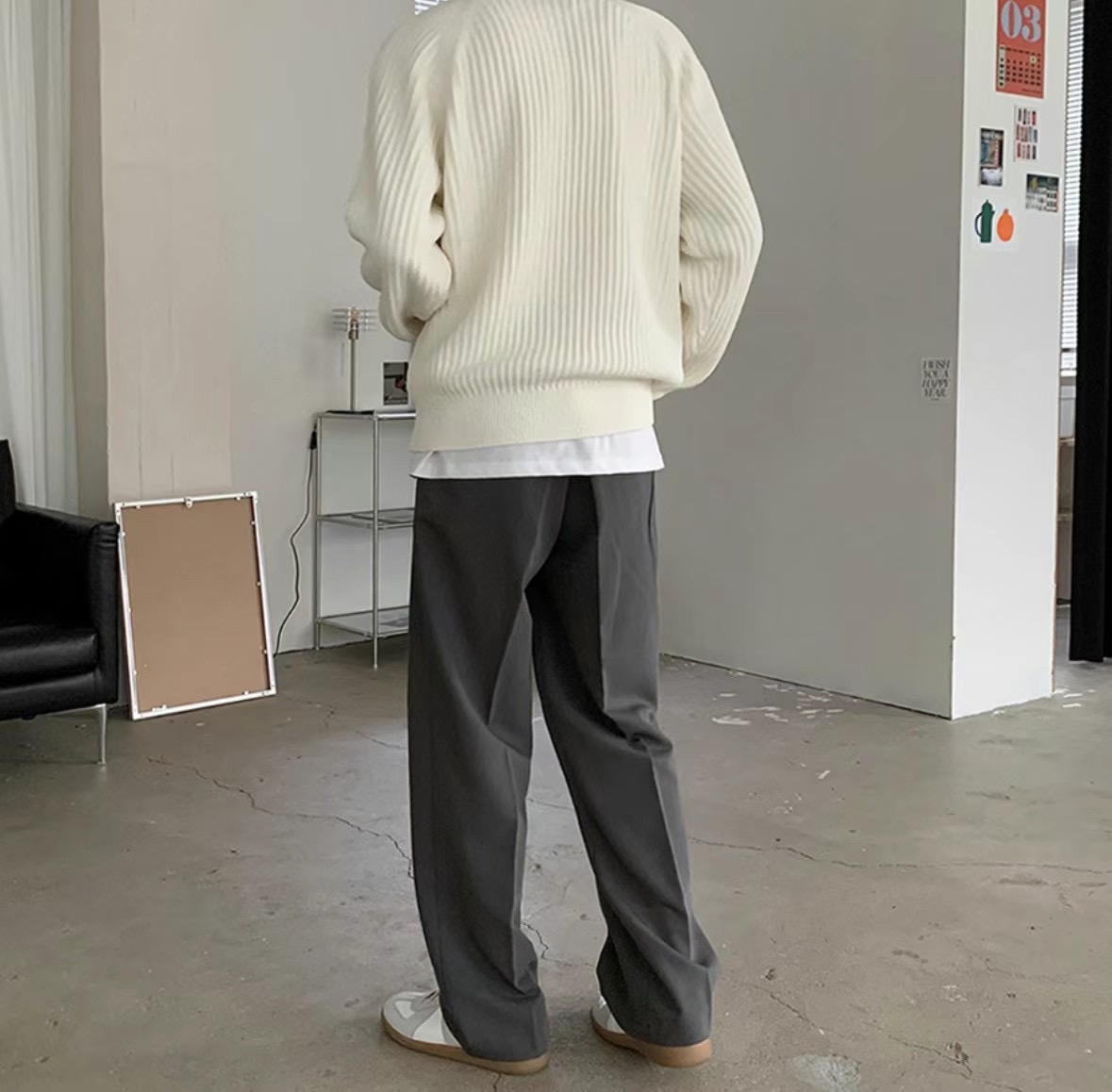 LEVARN韓國直郵東大門代購女裝新款真品推薦時尚休閑休閑褲LEVARN-男裝休閑褲