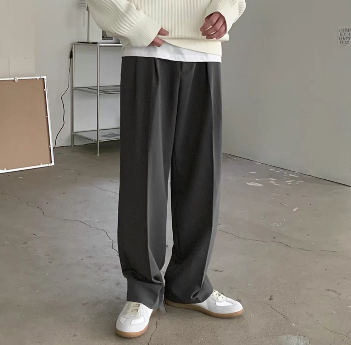 LEVARN韓國直郵東大門代購女裝新款真品推薦時尚休閑休閑褲LEVARN-男裝休閑褲