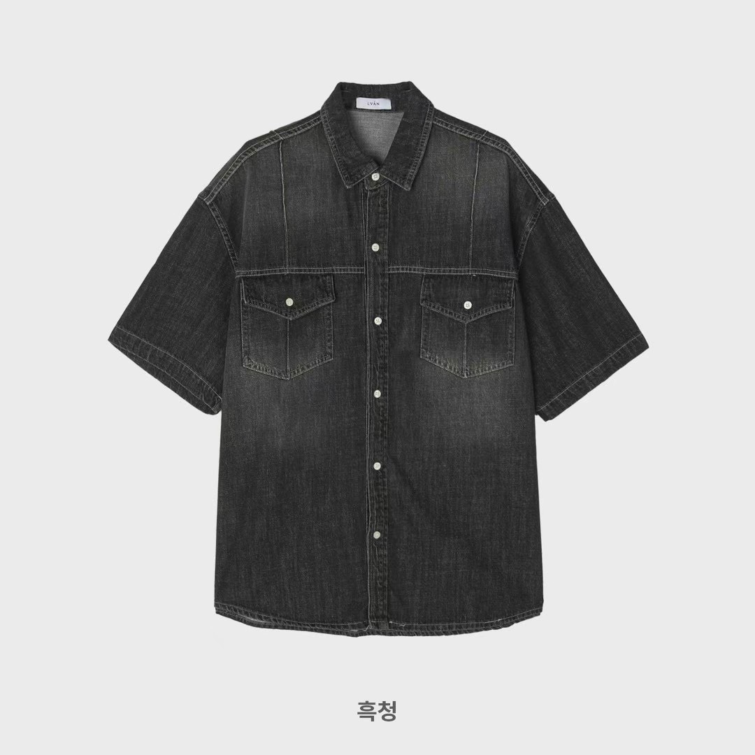 LEVARN韓國直郵東大門代購女裝新款推薦熱賣時尚襯衫蕾絲衫LEVARN-男裝襯衫/蕾絲衫圖色2