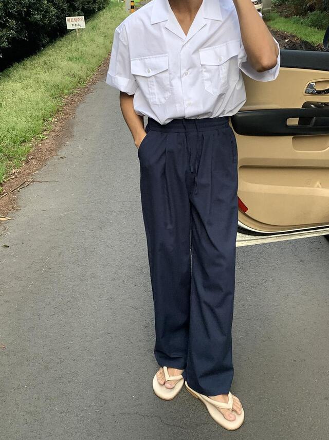 PAIR-男裝韓國直郵東大門實拍女裝新款職業襯衫蕾絲衫口袋PAIR-男裝襯衫/蕾絲衫