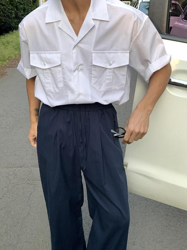 PAIR-男裝韓國直郵東大門實拍女裝新款職業襯衫蕾絲衫口袋PAIR-男裝襯衫/蕾絲衫