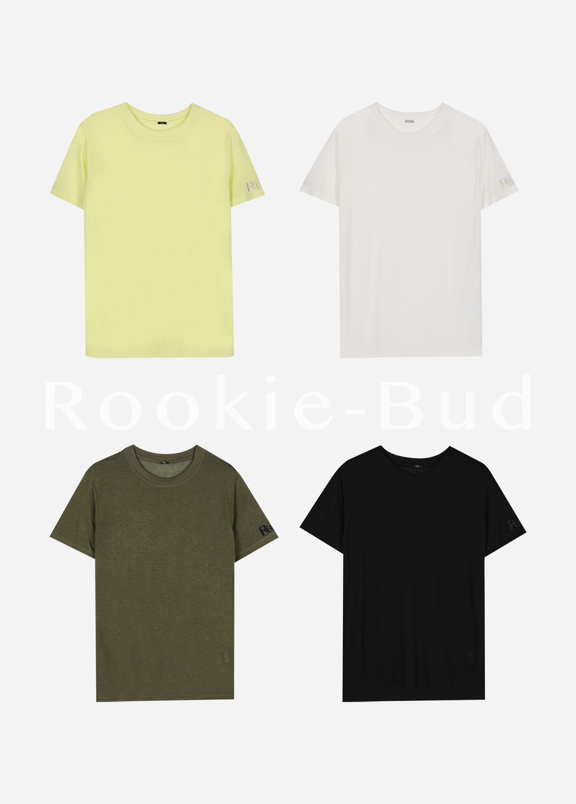 ROOKIE BUD韓國直郵東大門代購女裝新品真品熱賣T恤天絲刺繡ROOKIE BUD-LT恤