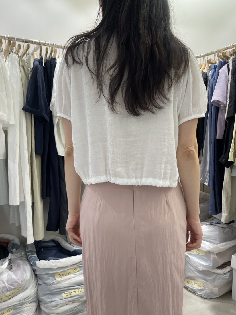 Sendtwo直郵韓國代購女裝新品時尚真品24春夏推薦襯衫蕾絲衫SENDTWO襯衫/蕾絲衫