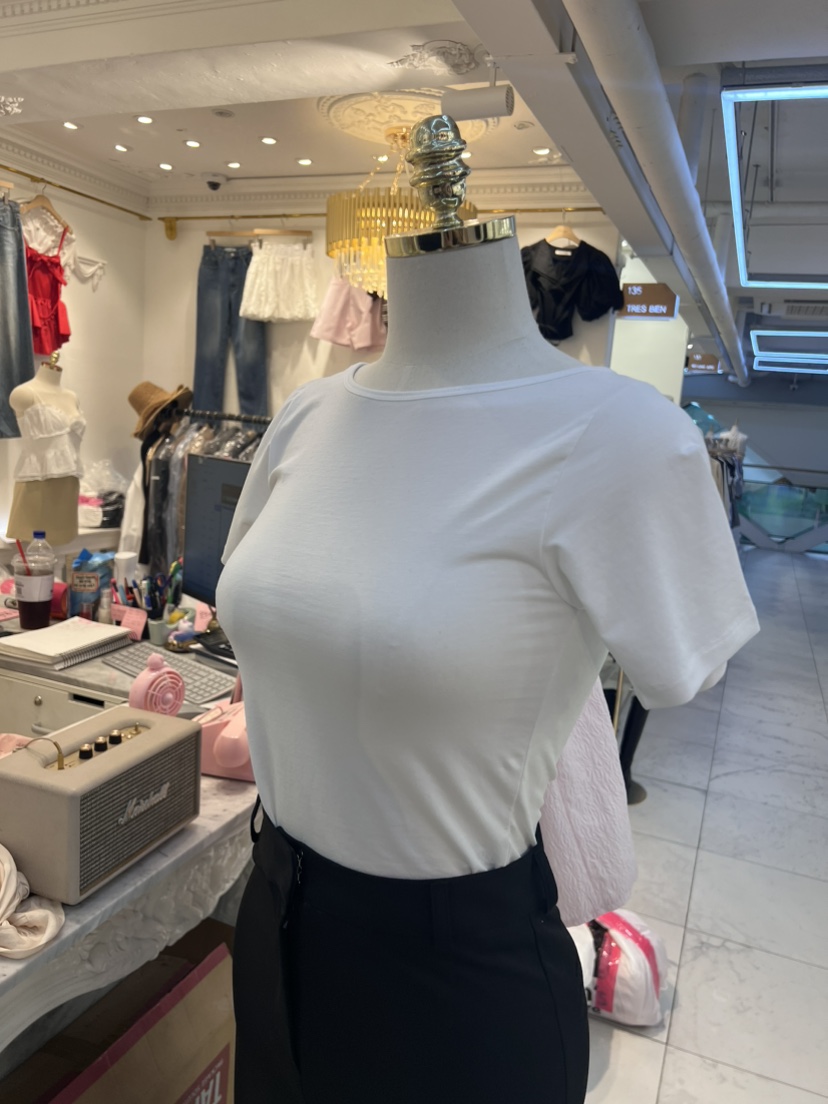 TRES BIEN直郵韓國代購女裝新品職業真品時尚推薦人氣休閑T恤TRES BIENT恤圖色2