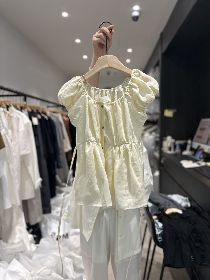 VASIL直郵韓國代購女裝新品熱賣時尚人氣真品24春夏襯衫蕾絲衫VASIL襯衫/蕾絲衫圖色1
