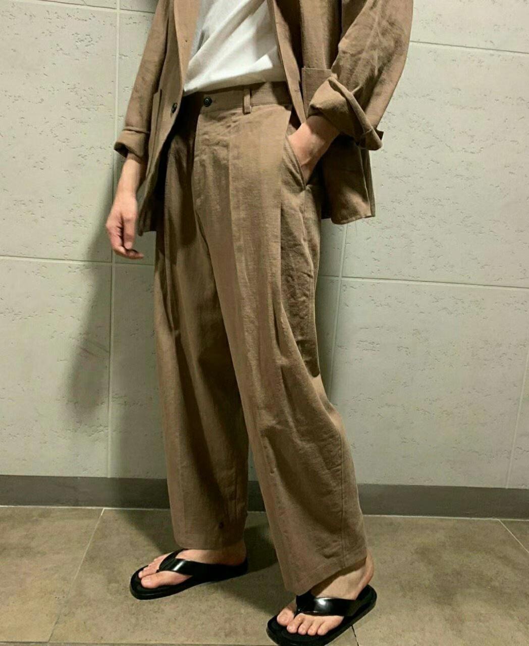 BRO直郵韓國代購女裝新款真品休閑人氣推薦熱賣職業24春夏休閑褲BRO休閑褲