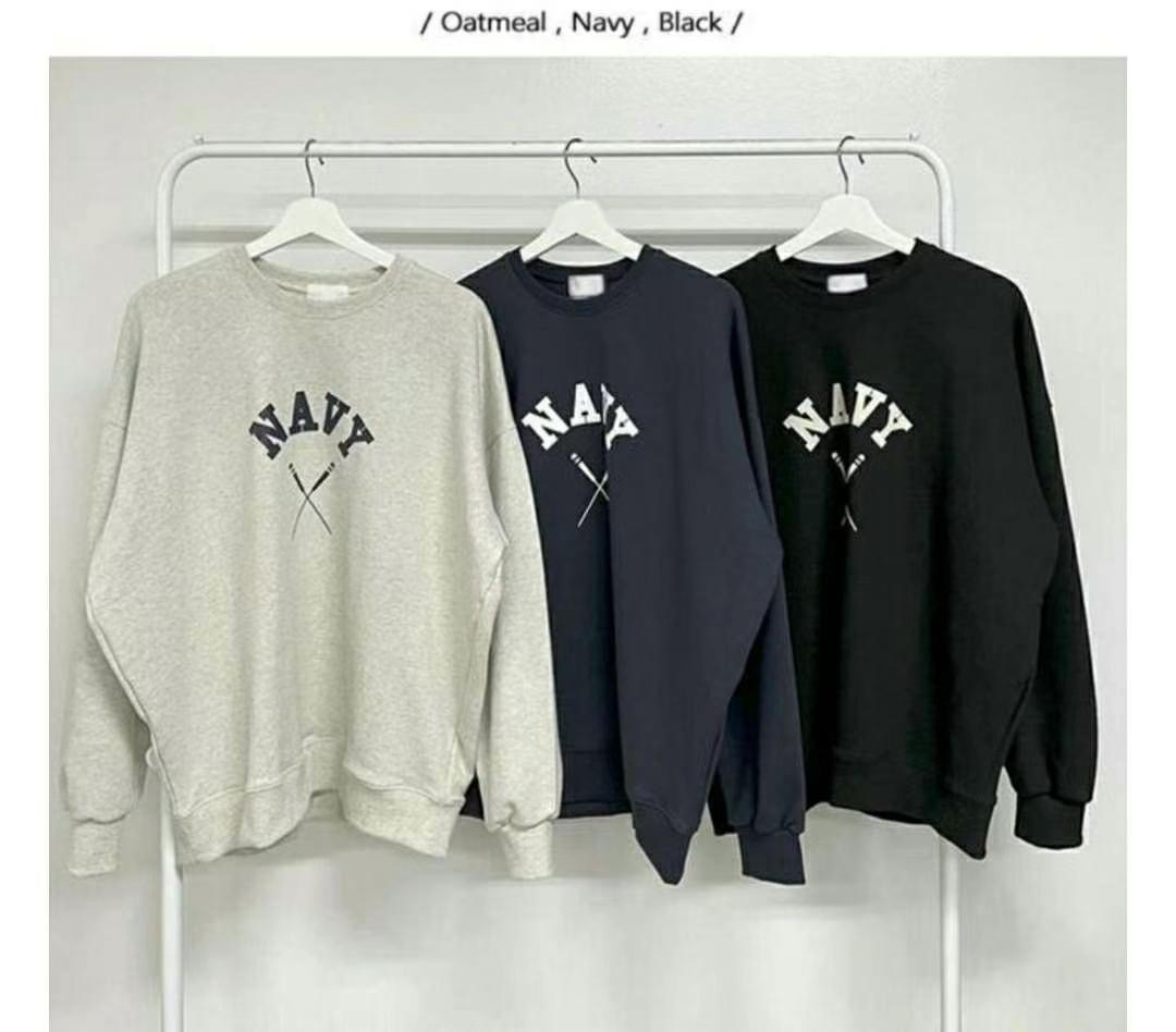 BRO直郵韓國代購女裝新款真品休閑推薦時尚職業熱賣24春夏衛衣BRO衛衣圖色3左二色