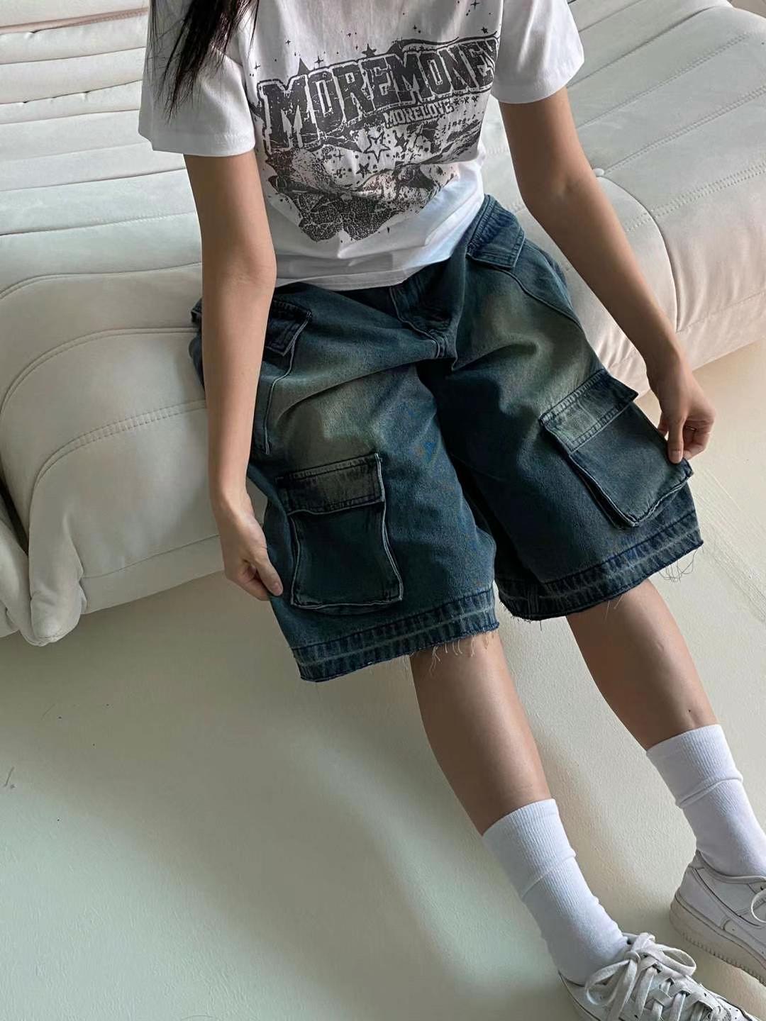 OASIS韓國直郵東大門代購女裝新品推薦24春夏休閑短褲口袋OASIS短褲