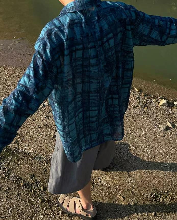 OASIS直郵韓國代購女裝新品推薦休閑時尚職業襯衫蕾絲衫格紋OASIS襯衫/蕾絲衫