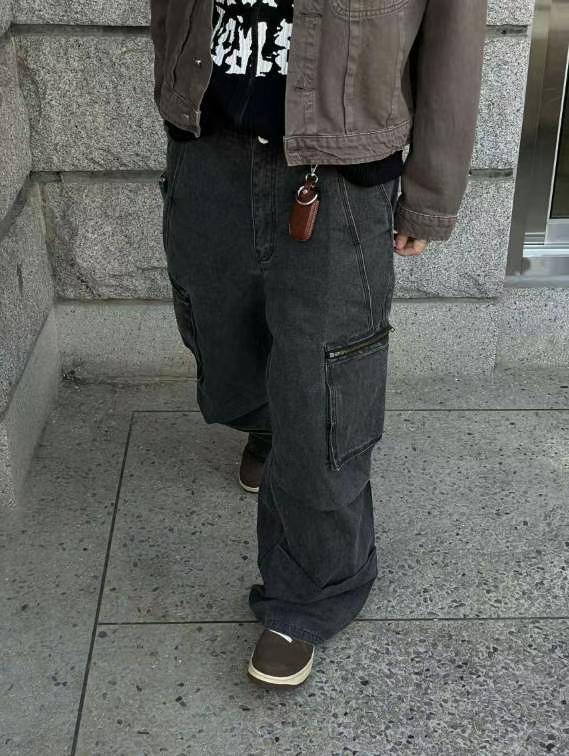 OASIS韓國直郵女裝新款時尚真品推薦熱賣休閑人氣休閑褲工裝褲OASIS休閑褲圖色2