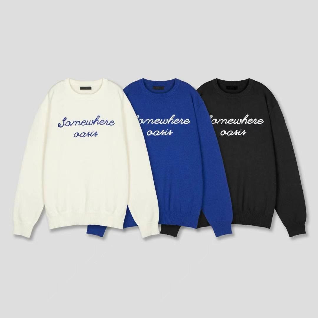 OASIS韓國直郵東大門代購女裝新款人氣真品24春夏針織衫刺繡OASIS針織衫圖色3左三色