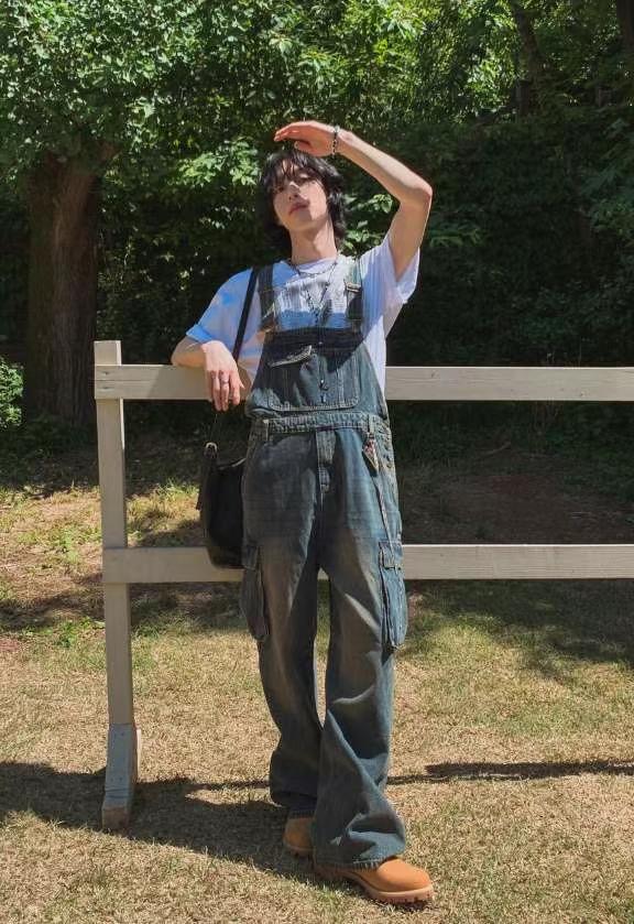 OASIS韓國直郵東大門實拍女裝新款人氣時尚真品背帶褲工裝褲OASIS背帶褲圖色1