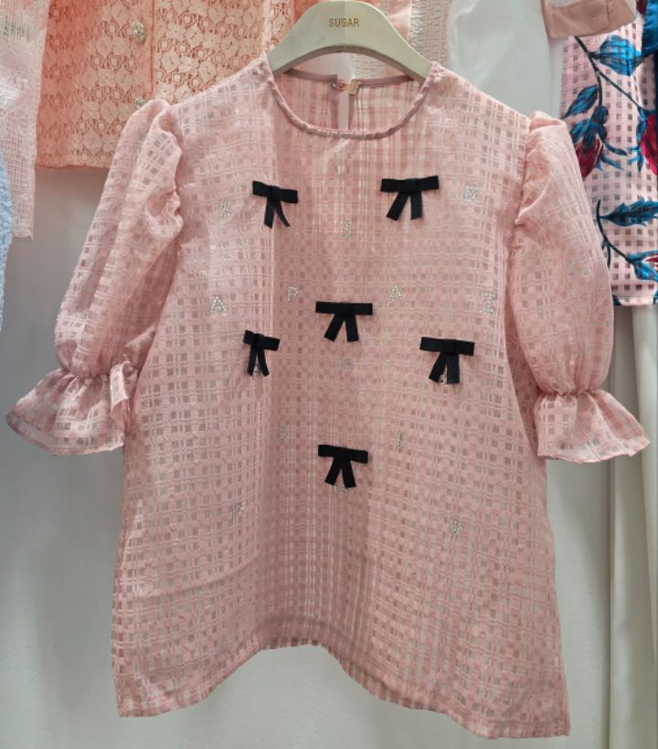 SUGAR韓國直郵東大門實拍女裝新品24春夏職業真品襯衫蕾絲衫SUGAR襯衫/蕾絲衫