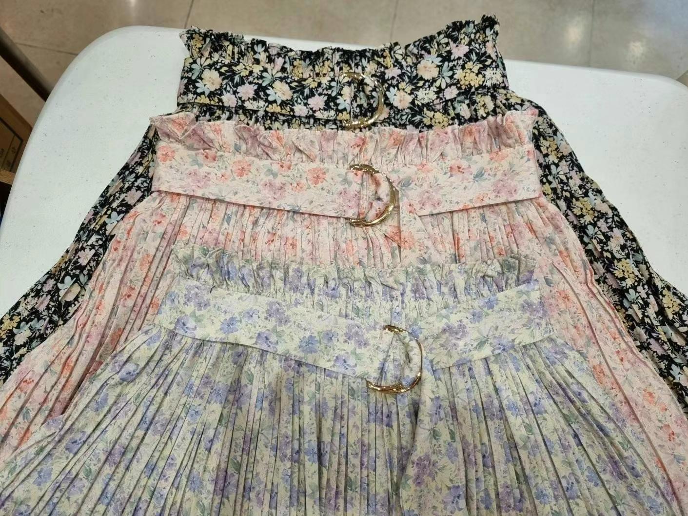 SOOMANCHAE-수만채-T韓國直郵東大門實拍女裝新款24春夏裙褲含腰帶SOOMANCHAE裙褲