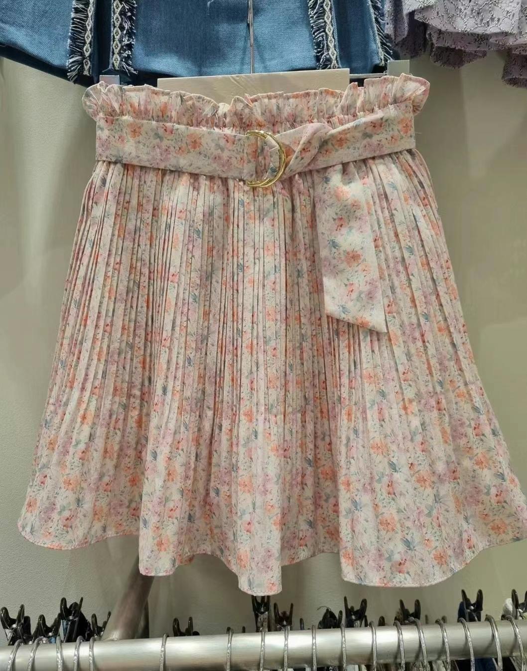 SOOMANCHAE-수만채-T韓國直郵東大門實拍女裝新款24春夏裙褲含腰帶SOOMANCHAE裙褲