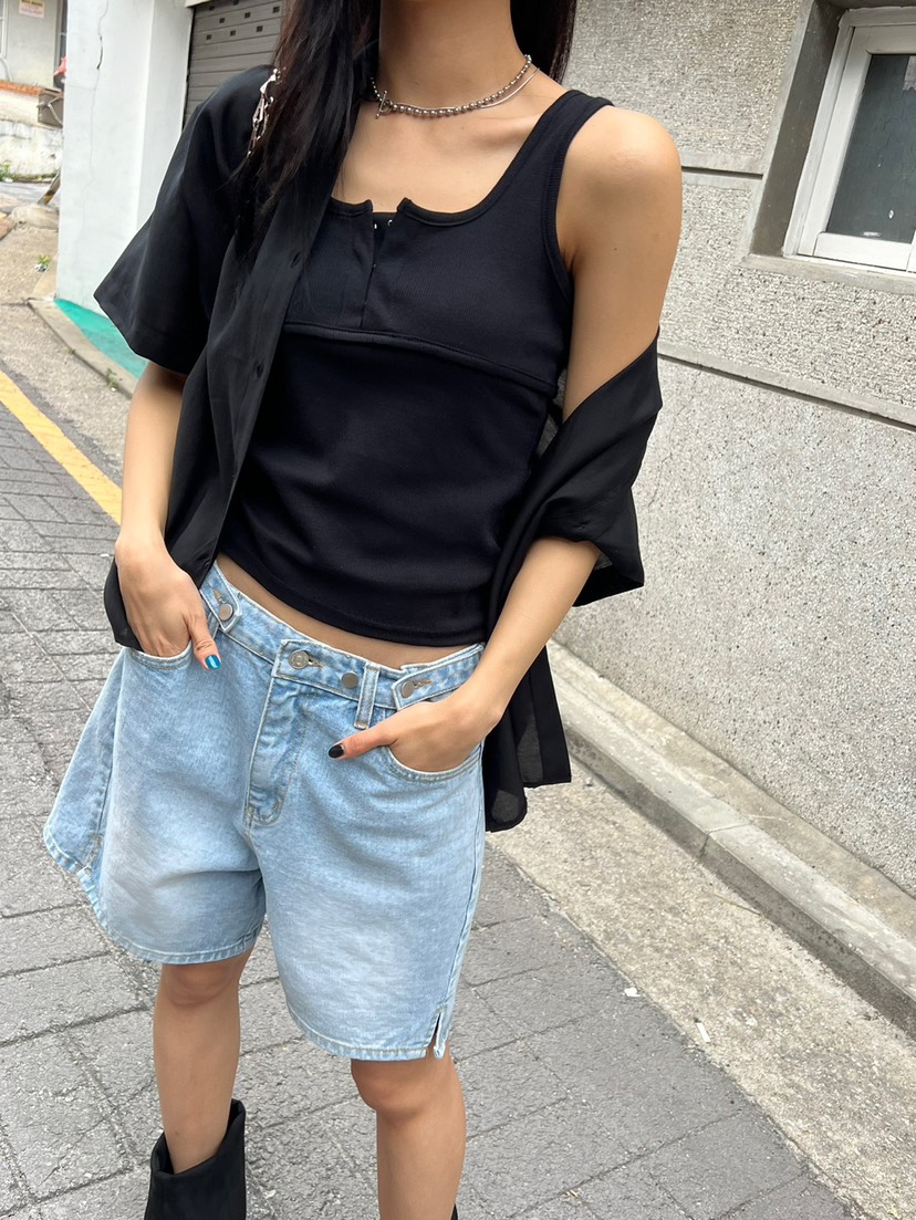 Special韓國直郵東大門實拍女裝新品休閑真品職業24春夏吊帶背心SPECIAL吊帶/背心