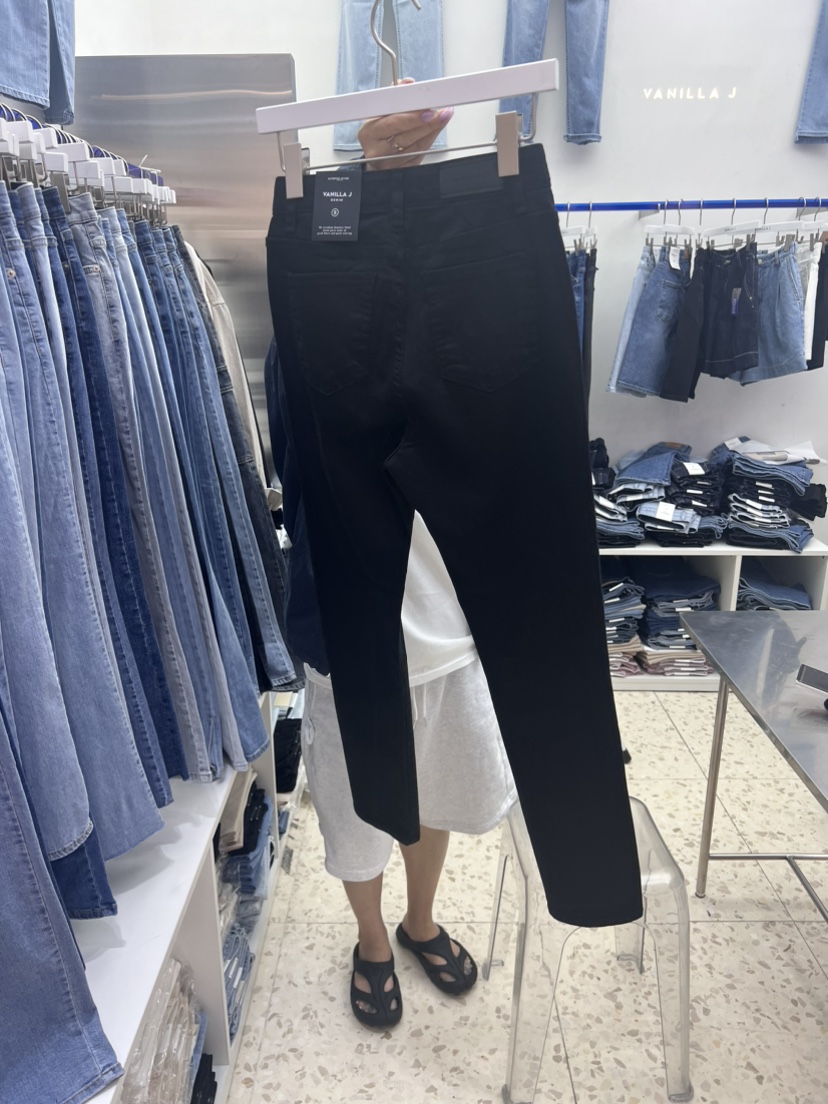 VANILLA J直郵韓國代購女裝新品休閑職業推薦熱賣時尚牛仔褲VANILLA J牛仔褲