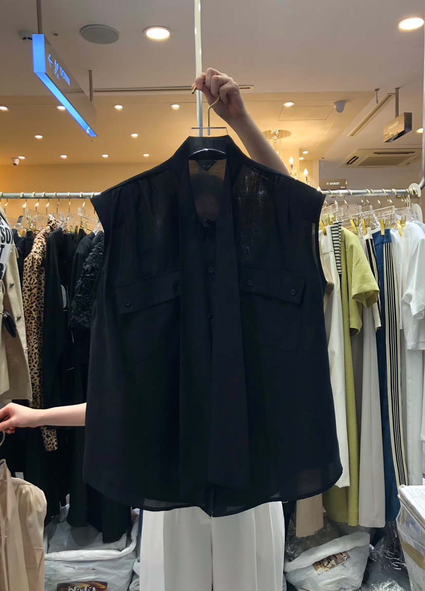 Workshop韓國直郵女裝新款時尚24春夏職業人氣襯衫蕾絲衫Work_shop襯衫/蕾絲衫圖色2