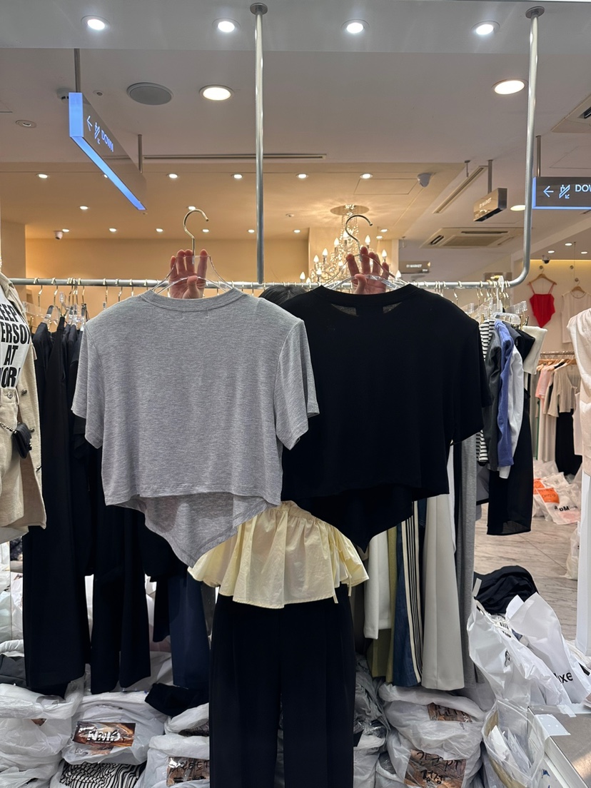 Workshop韓國直郵東大門實拍女裝新款24春夏真品職業熱賣T恤Work_shopT恤