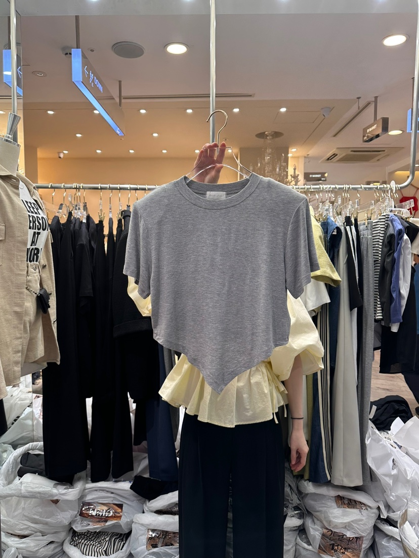 Workshop韓國直郵東大門實拍女裝新款24春夏真品職業熱賣T恤Work_shopT恤