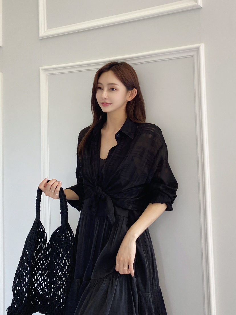 CLOTH韓國直郵東大門實拍女裝新品時尚真品人氣襯衫蕾絲衫透視CLOTH襯衫/蕾絲衫