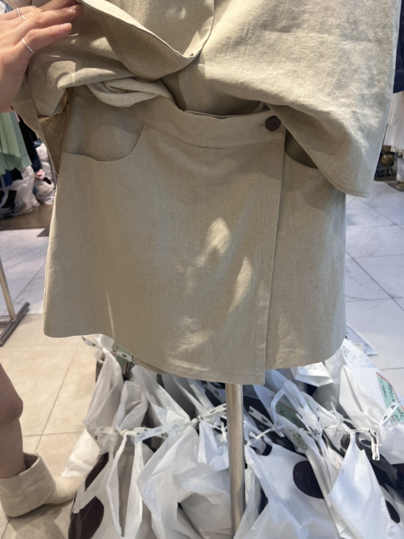 JuA韓國直郵女裝新品休閑人氣推薦時尚24春夏職業裙褲亞麻JUA裙褲圖色2
