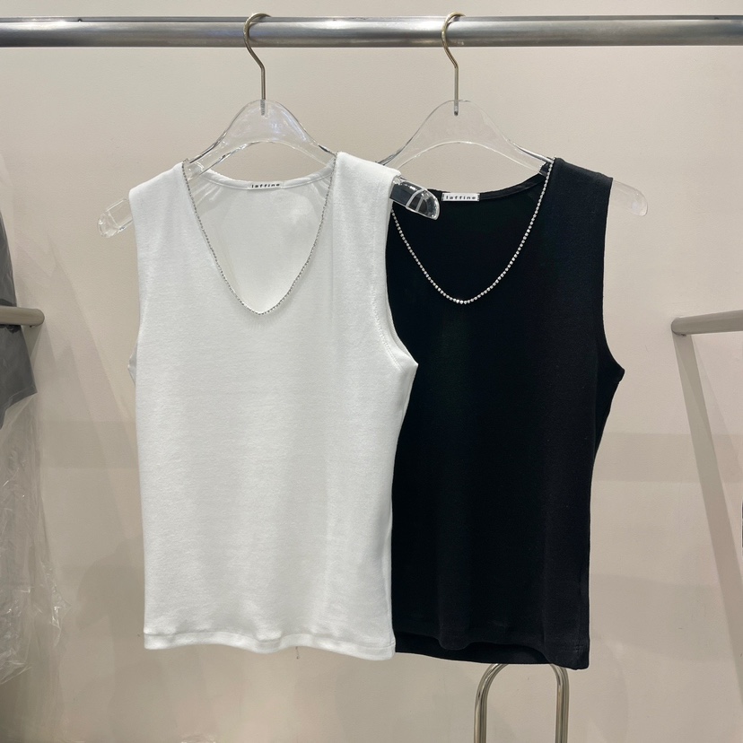 LAFFINE韓國直郵東大門實拍女裝新品時尚熱賣24春夏吊帶背心LTMS吊帶/背心