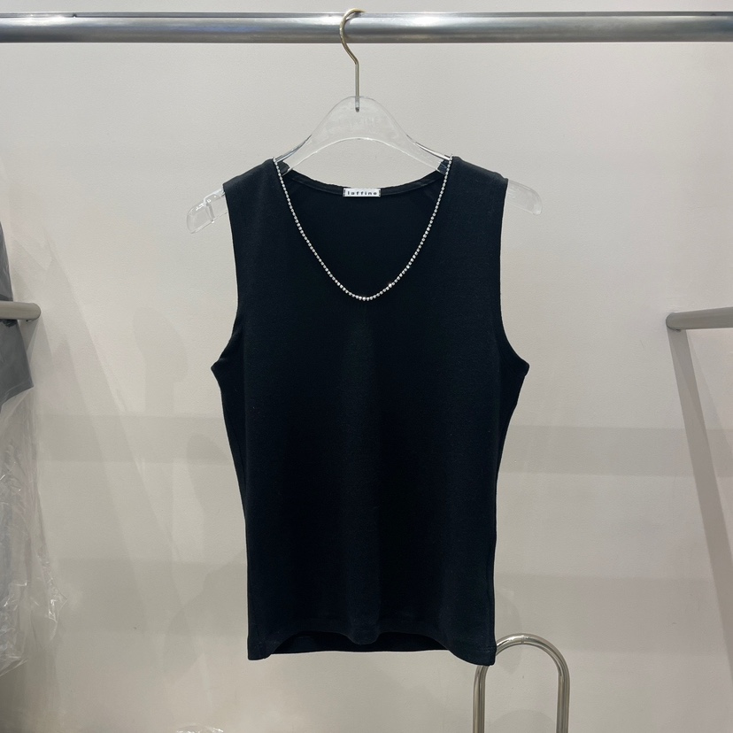 LAFFINE韓國直郵東大門實拍女裝新品時尚熱賣24春夏吊帶背心LTMS吊帶/背心圖色2