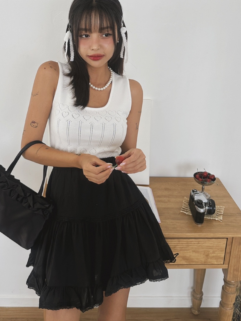 LIVE AID直郵韓國代購女裝新款職業時尚熱賣推薦24春夏吊帶背心LIVE AID吊帶/背心