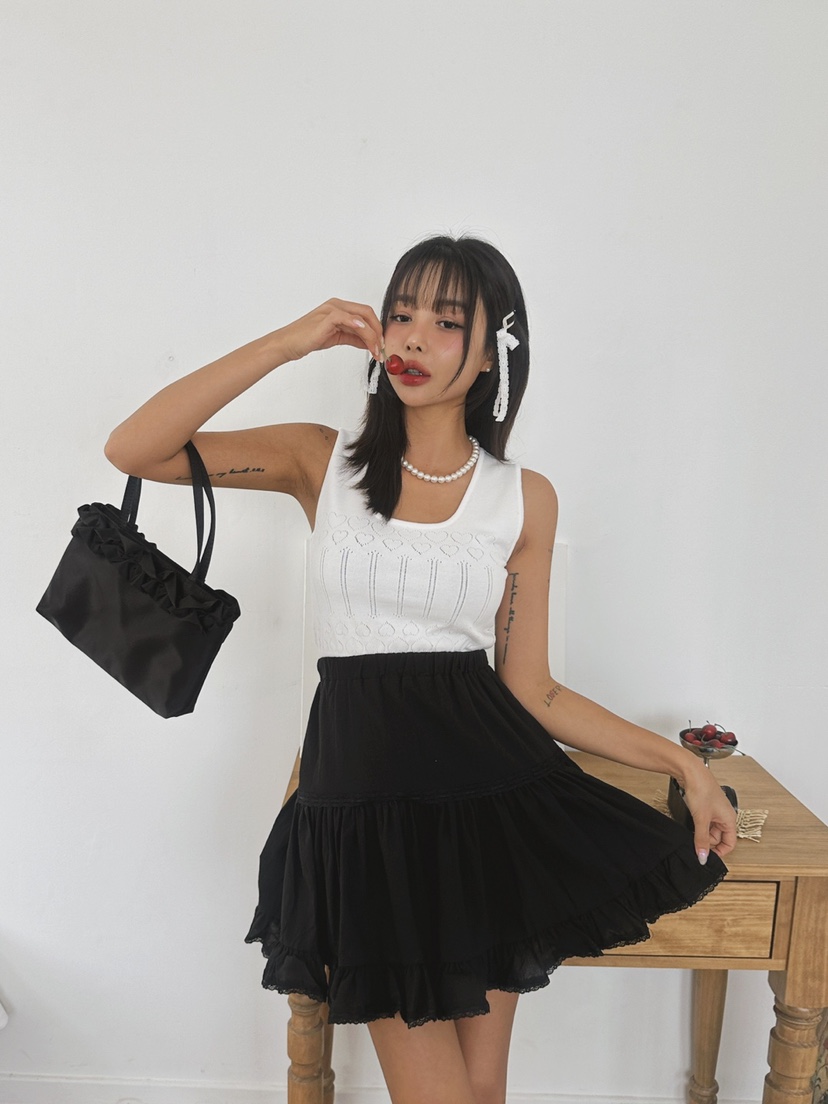 LIVE AID直郵韓國代購女裝新款職業時尚熱賣推薦24春夏吊帶背心LIVE AID吊帶/背心