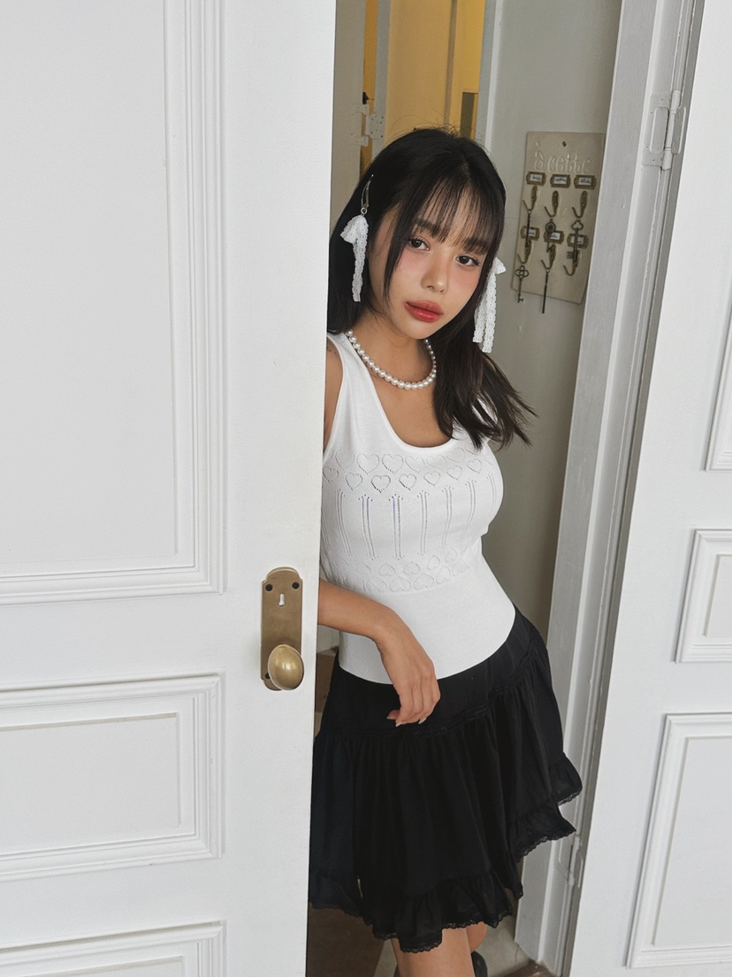 LIVE AID直郵韓國代購女裝新款職業時尚熱賣推薦24春夏吊帶背心LIVE AID吊帶/背心