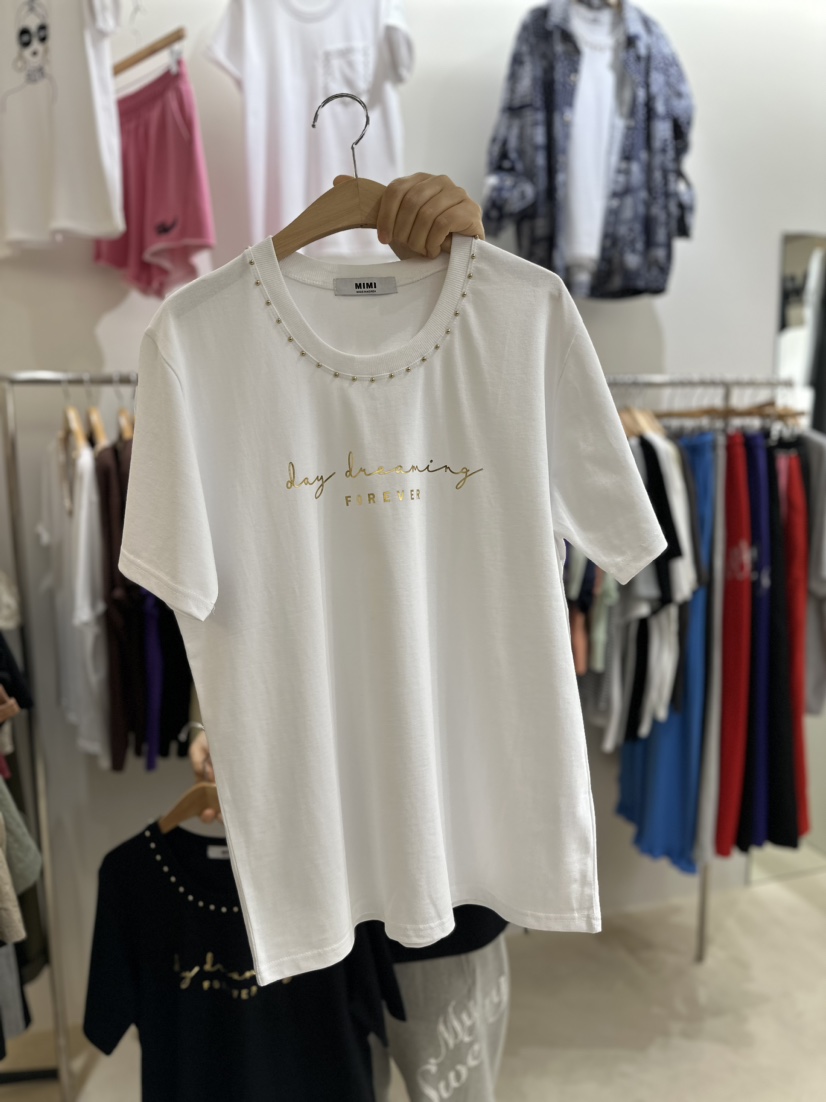 MIMI直郵韓國代購女裝新品休閑人氣職業熱賣時尚推薦真品T恤101SHOWROOM/AYCET恤圖色1