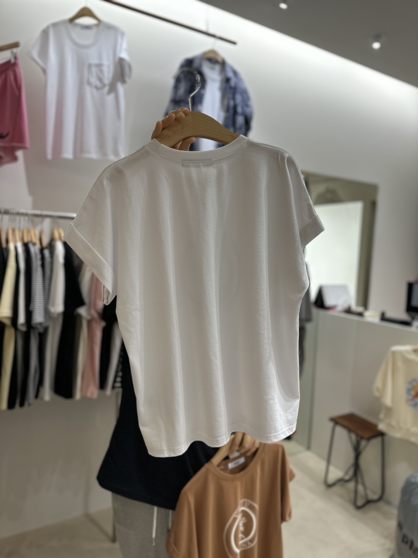MIMI直郵韓國代購女裝新品休閑人氣推薦24春夏真品職業T恤101SHOWROOM/AYCET恤
