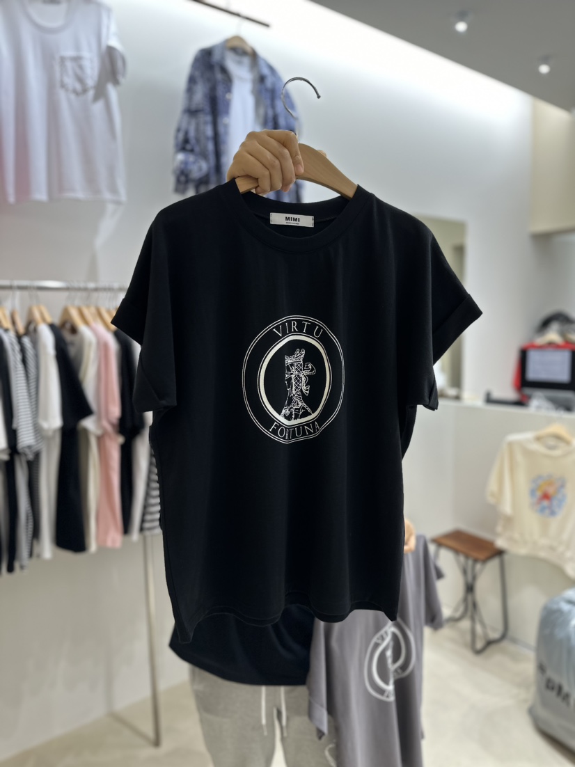 MIMI直郵韓國代購女裝新品休閑人氣推薦24春夏真品職業T恤101SHOWROOM/AYCET恤圖色3