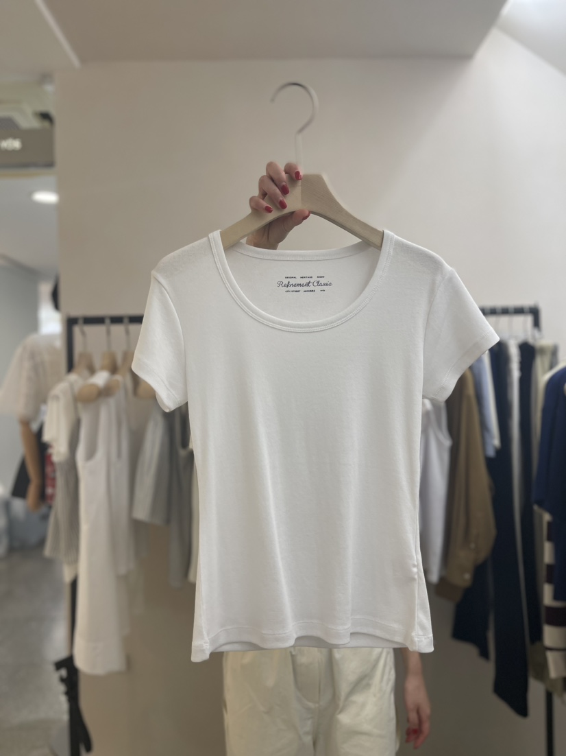 MYOS直郵韓國代購女裝新品休閑熱賣24春夏時尚職業人氣T恤MYOST恤圖色1