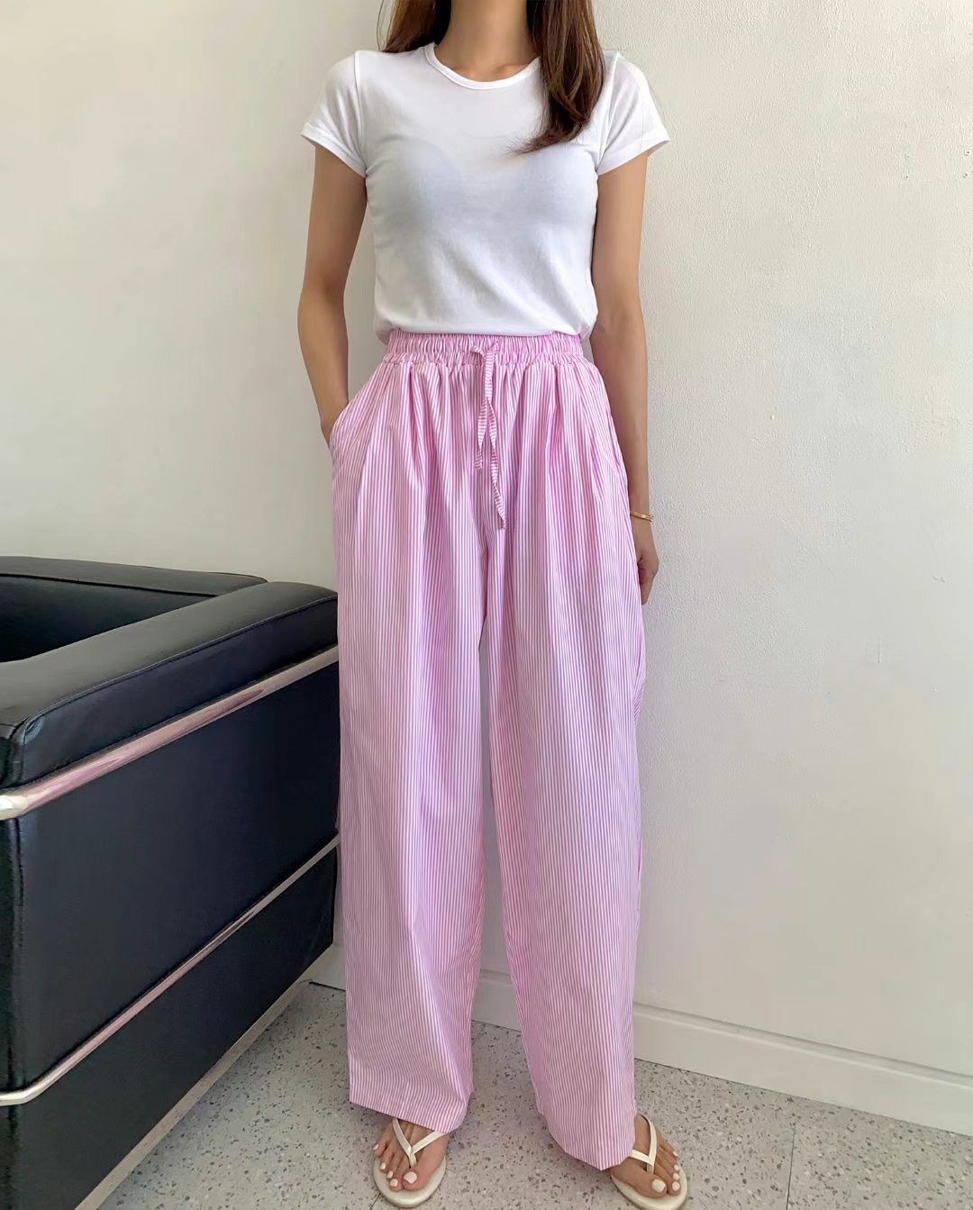 MODNEY韓國直郵女裝新品熱賣人氣24春夏時尚推薦真品休閑褲TWOWAY休閑褲圖色2