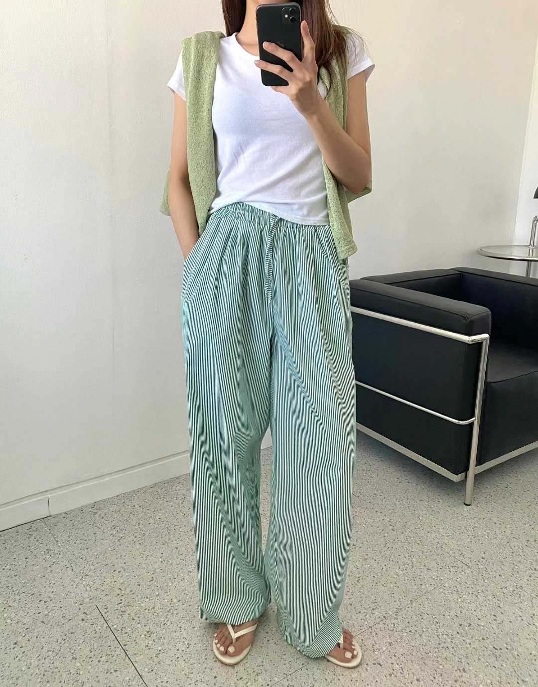 MODNEY韓國直郵女裝新品熱賣人氣24春夏時尚推薦真品休閑褲TWOWAY休閑褲圖色3