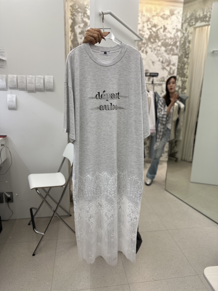 NYLON韓國直郵女裝新款休閑時尚熱賣真品人氣職業連衣裙蕾絲NYLON連衣裙圖色2