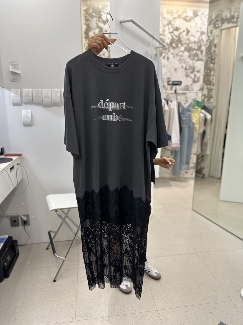 NYLON韓國直郵女裝新款休閑時尚熱賣真品人氣職業連衣裙蕾絲NYLON連衣裙圖色3