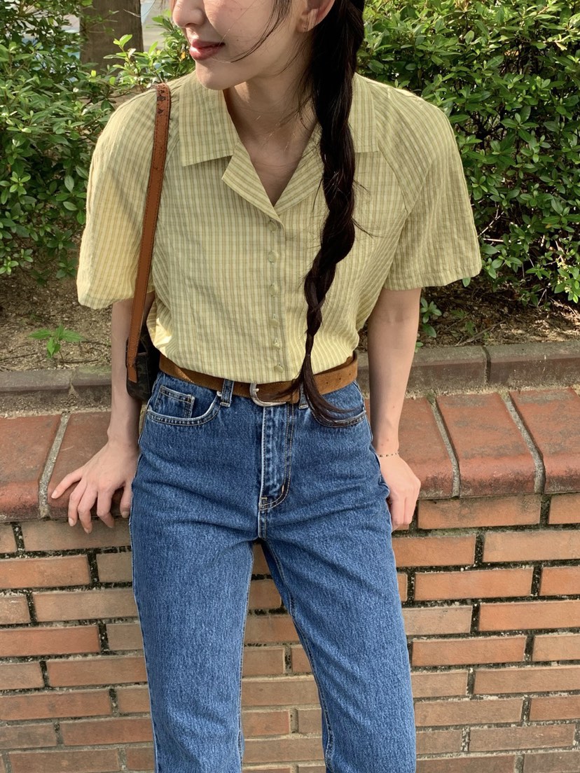 Sendtwo韓國直郵東大門代購女裝新款職業真品24春夏襯衫蕾絲衫SENDTWO襯衫/蕾絲衫